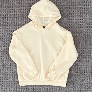Butter yellow fleece sweatshirt